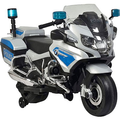Moto Eletrica Infantil Shiny Toys BMW R1200 RT Police 12V