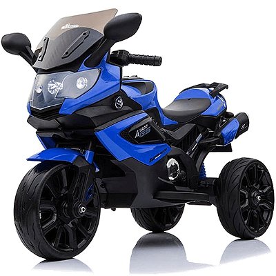 Triciclo Moto Eletrica Infantil Shiny Toys K1300 GS 12V Azul