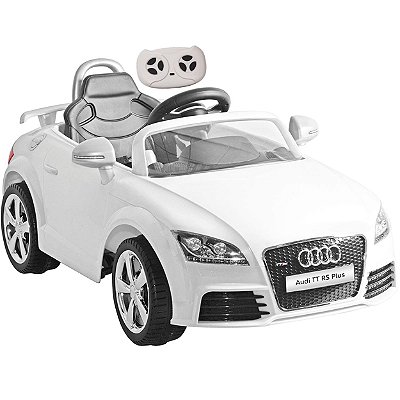 Carro Eletrico Audi TT RS Plus 12V com Controle Remoto Branco