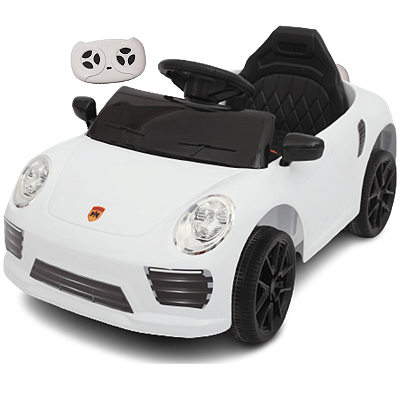 Carro Eletrico Infantil Porsche WMT666 Controle 6V Branco