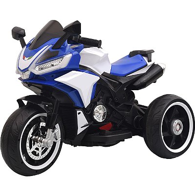 Moto Eletrica Infantil Shiny Toys Aprilia Racing 12V Dark Navy