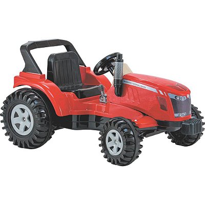 Trator Eletrico Biemme Big Massey Ferguson Vermelho 12V 35kg