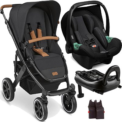 Carrinho com Bebe Conforto Base ISOFIX ABC Design Salsa 4 Toffe