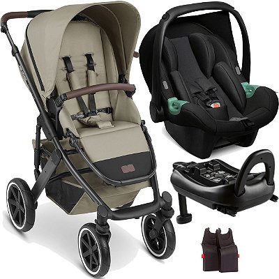 Carrinho com Bebe Conforto Base ISOFIX ABC Design Salsa 4 Reed