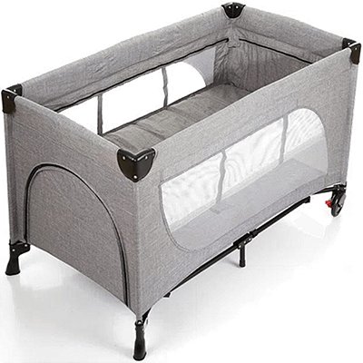 Berço Cercado Desmontavel ABC Design Moonlight Set Woven Grey