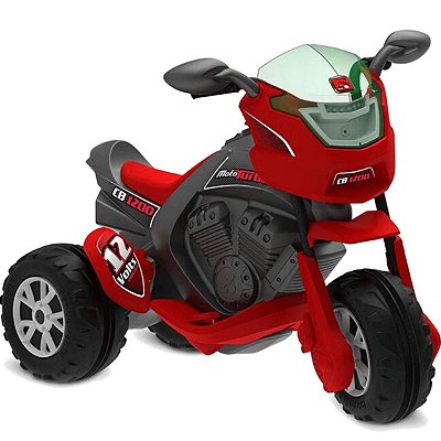 Moto Eletrica Infantil Bandeirante CB1200 Super Turbo 12V