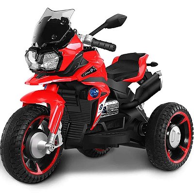 Moto Triciclo Eletrico Shiny Toys Nierle R1600 GS 6V Vermelha