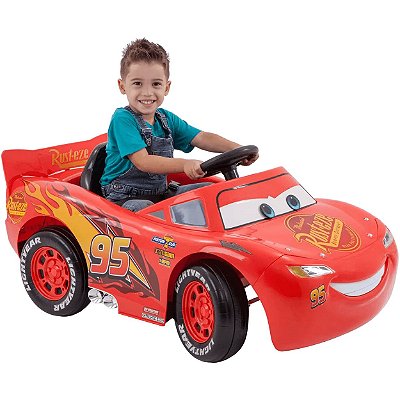 Carrinho Eletrico Zippy Toys Cars Lightning McQueen 6v Vermelho