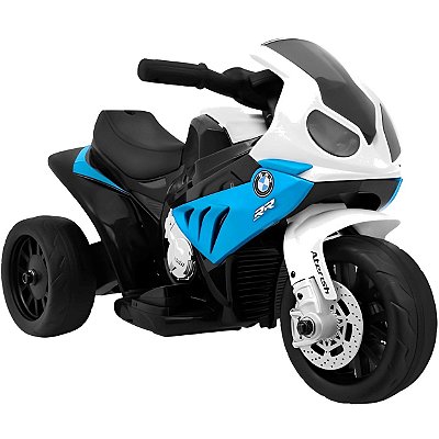 Moto Eletrica Infantil Zippy Toys BMW S1000 RR Aterrish 6V Azul