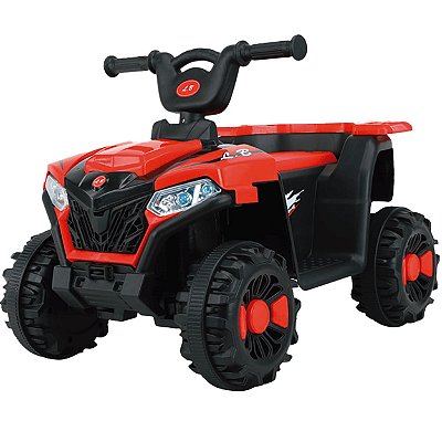 Quadriciclo Eletrico Infantil Zippy Toys ATV Super 6V Vermelho