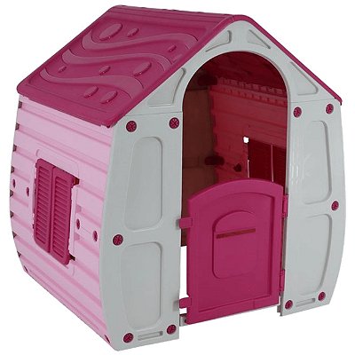Casinha de Brinquedo Faz de Conta Belfix Casa Magica Pink Rosa