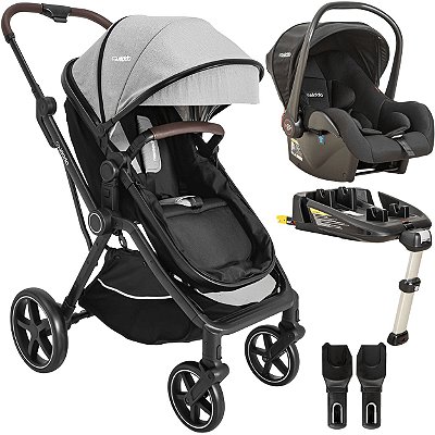 Carrinho de Bebe com Bebe Conforto e ISOFIX Kiddo Nomad Grafite