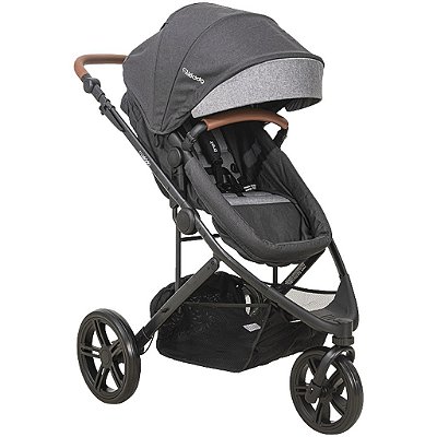 Carrinho de Bebe Passeio Esportivo Moises Kiddo Trek Cinza