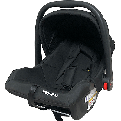Cadeirinha para Carro Bebe Conforto Passear Baby Nina Preto