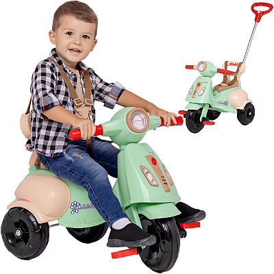 Carrinho de Passeio e Pedal Calesita Vespita Capri