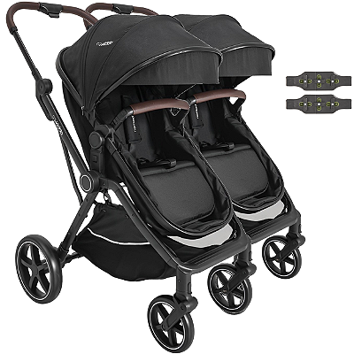 Carrinho Kiddo para Gemeos Duplo Nomad Preto