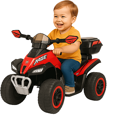 Mini Quadriciclo Elétrico Infantil Importway Vermelho 6V