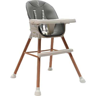 Cadeirinha de Alimentação Premium Baby Executive 5 em 1 Cinza