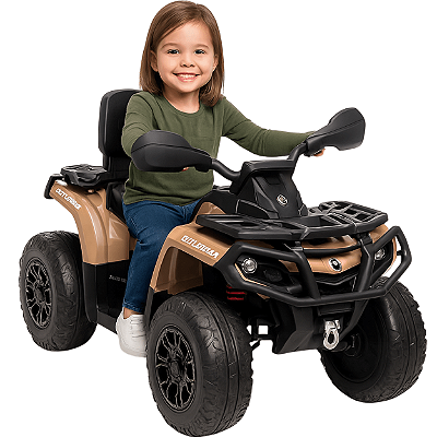 Quadriciclo Elétrico Bang Toys Can-Am Outlander Caqui 24V