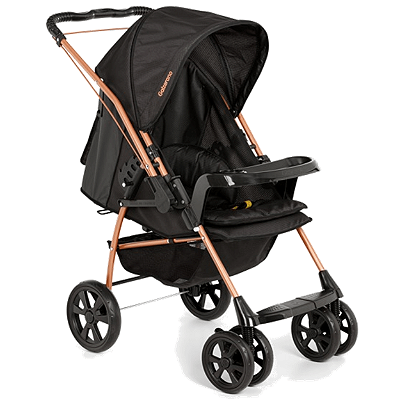 Carrinho de Bebe Reversivel Galzerano Milano II Rose