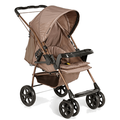 Carrinho de Bebe Reversivel Galzerano Milano II Toffee