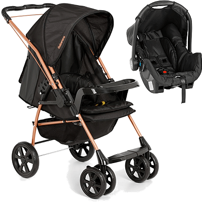 Carrinho de Bebe Galzerano Milano II Bebe Conforto Rose