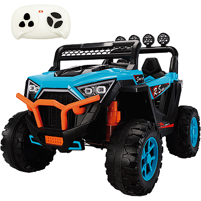 Carro Eletrico Zippy Toys Jipe UTV RS1000 12V Controle Azul