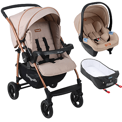 Carrinho de Bebê Burigotto Travel System Rio K 22 Ninho Mon Amour