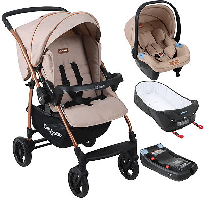 Carrinho de Bebe Burigotto Travel Rio K 22 Ninho Base Mon Amour