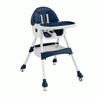 Cadeira de Alimentação Zippy Toys Reclinável e Dobrvel Azul