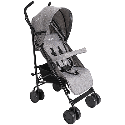 Carrinho de Bebe para Passeio Kiddo Cross Melange Cinza