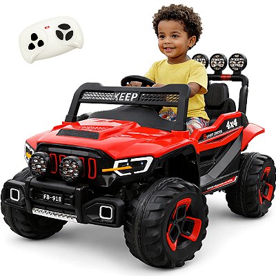 Carro Eletrico Zippy Toys Super Cross 4x4 Vermelho 12V Controle