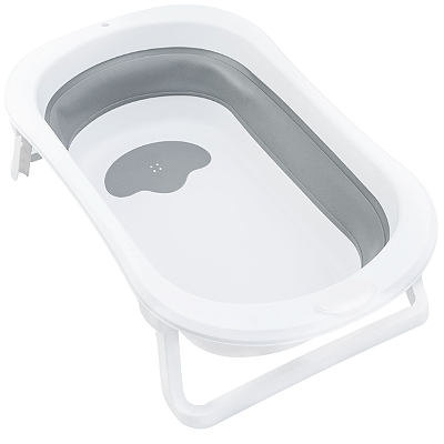 Banheira Dobravel Portatil para Bebe Compacta Galzerano Koa Cinza