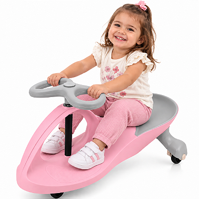 Carrinho Infantil de Passeio e Rolimã Zippy Toys Car Compact Rosa
