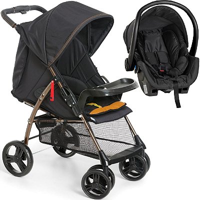 Carrinho de Bebe com Bebe Conforto Galzerano San Remo Cobre