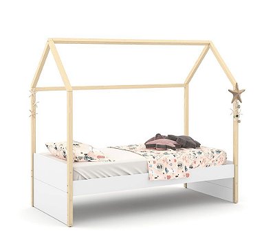 Cama Kids Liv - Branco Soft/Natural - Matic