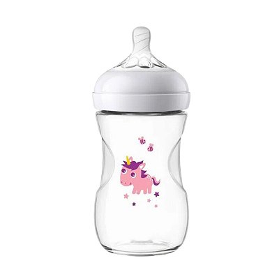 Mamadeira Linha Pétala Unicórnio 260ml 1m+ Philips Avent