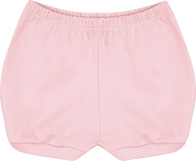 Short Bebê 100% Algodão Suedine Rosa Claro - Kiko Baby