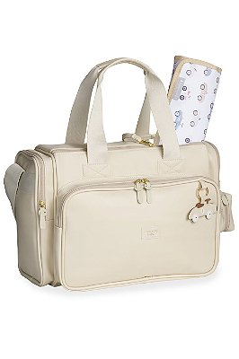 Bolsa Térmica com Trocador e Porta Chupeta Anne Carrinhos Marfim - Masterbag Baby