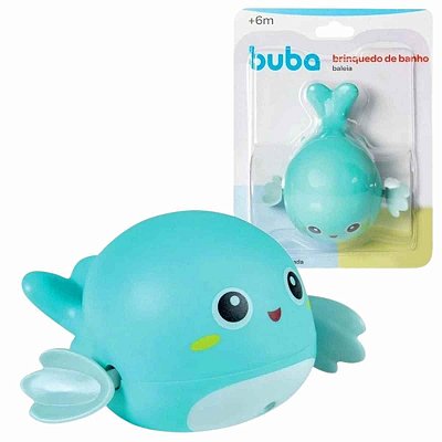 Brinquedo Baleia Azul de Banho Nada ao Dar Corda - Buba