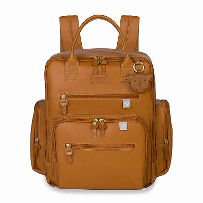 Mochila Térmica Maternidade Com Trocador Urban Teddy Caramelo - Masterbag Baby
