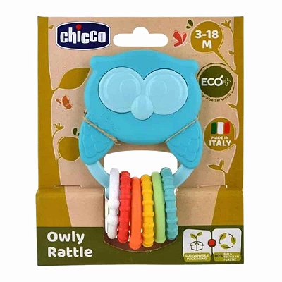 Chocalho Mordedor De Corujinha Eco - 4m - Chicco