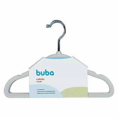 Cabide De Veludo Para Roupas - Infantil, Bebê  Bege - Buba