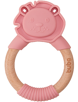 Mordedor em Silicone Leão Rosa +4m - Buba