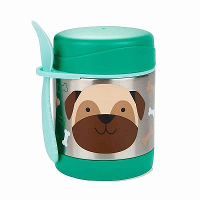 Pote Térmico Com Talher Zoo Cachorro Pug - Skip Hop