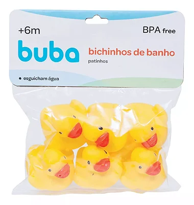 kit Patinhos para Banho - Amiguinhos Aquáticos  - Buba