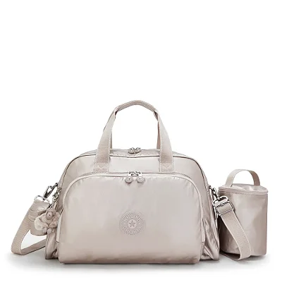 Bolsa Kipling Maternidade Camama dourada