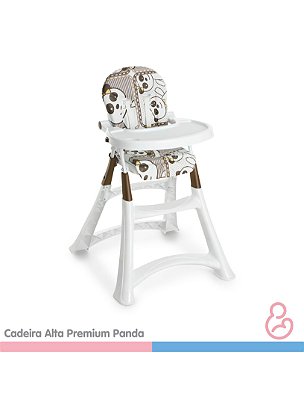 Cadeira Alta Premium Refeição - Panda - Galzerano