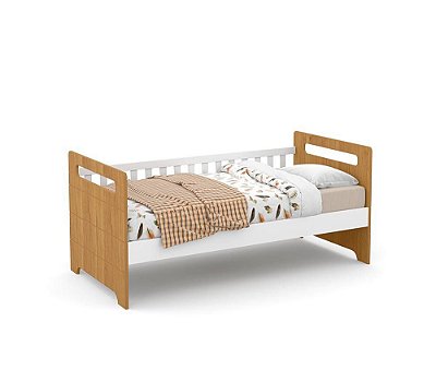 Cama Babá Vitta - Branco Soft/Freijó - Matic