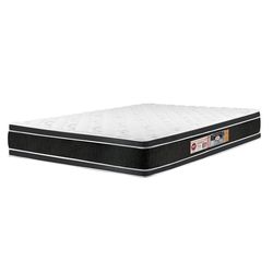 COLCHÃO MEIO CASAL CASTOR BLACK & WHITE AIR D33 ESPUMA (DOUBLE FACE) 128x188x27cm
